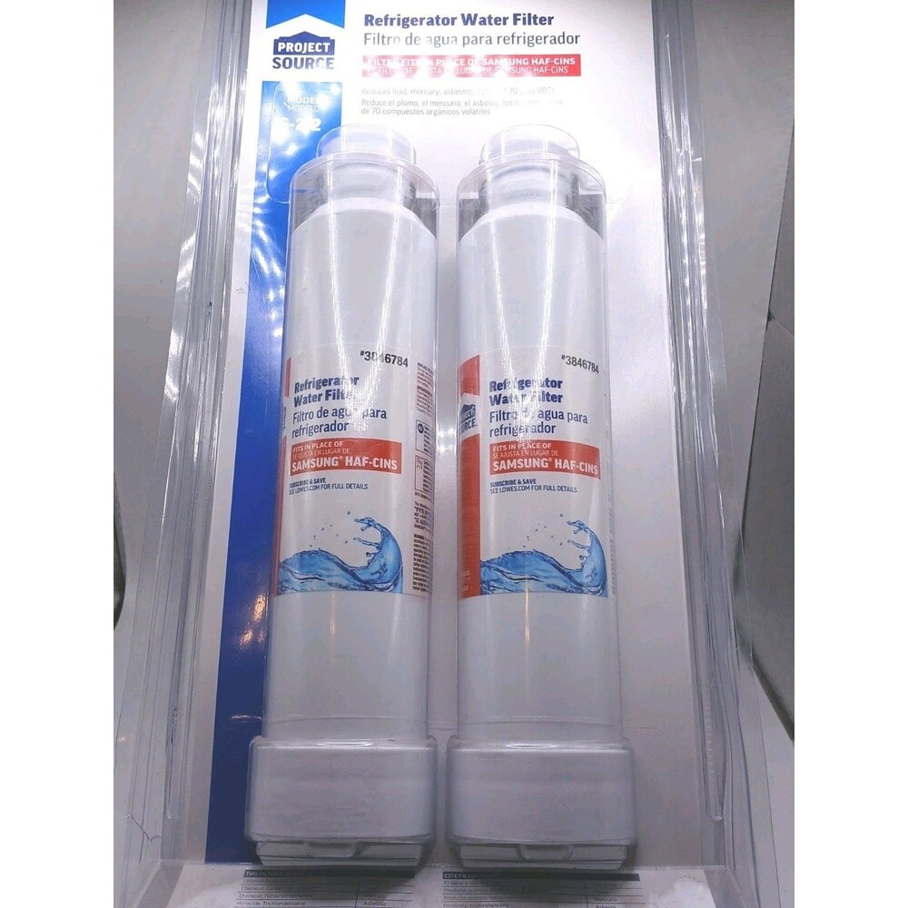 Project Source Refrigerator Water Filter S-2-2 Samsung HAF-CINS 4 Pack #3846784